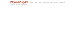 Desktop Screenshot of franklinsbrewery.com