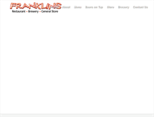 Tablet Screenshot of franklinsbrewery.com